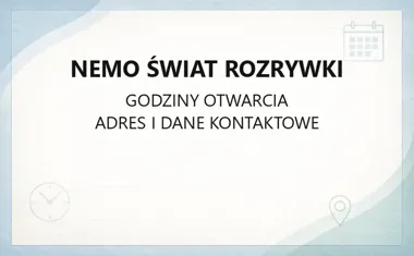 NEMO Wodny Świat Dąbrowa Górnicza - kontakt, godziny, cennik i atrakcje