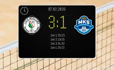 Legia Warszawa wygrała z MKS Dąbrowa Górnicza w zaciętym spotkaniu w PlusLiga