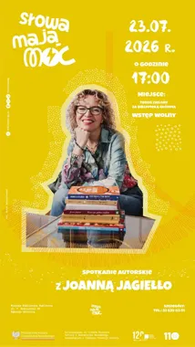 Joanna Jagiełło przyjedzie do biblioteki - literackie lato w Dąbrowie Górniczej