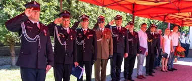 100 lat OSP w Łośniu - podczas jubileuszu odsłonięto pamiątkową tablicę