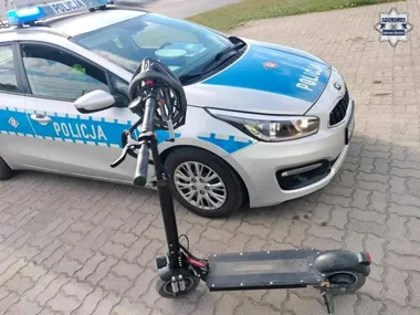 Trzy promile na hulajnodze i kolizja w Dąbrowie Górniczej. Jest mandat